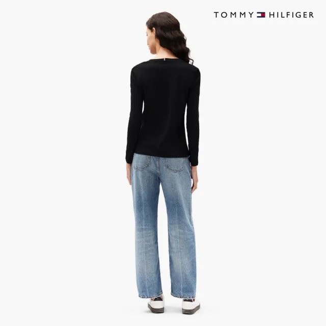 【TOMMY HILFIGER】官方旗艦館基本款圓領 T 恤_黑色