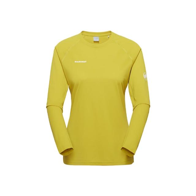 【Mammut 長毛象】Ducan FL Longsleeve AF W 抗菌長袖排汗衣 相思黃 女款 #1016-02050