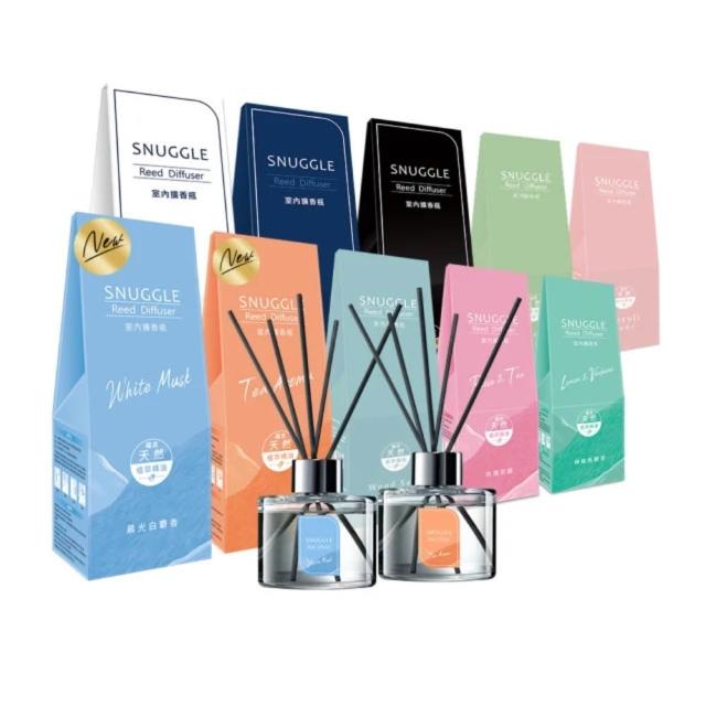 【SNUGGLE】香氛室內擴香瓶 100ml★(雪松/小蒼蘭/白茶/茉莉/檸檬馬鞭草/白麝香/綠茶/玫瑰 8款任選)