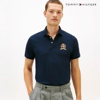 【TOMMY HILFIGER】官方旗艦館TH標準版型 Polo 衫 藍色