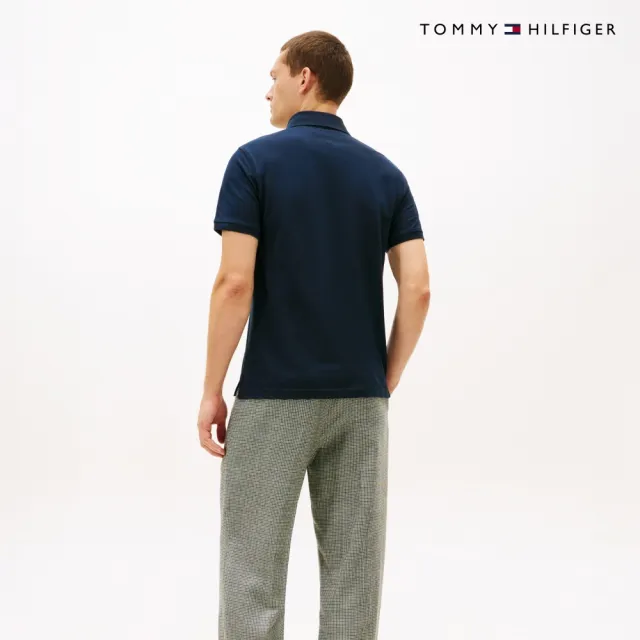 【TOMMY HILFIGER】官方旗艦館TH標準版型 Polo 衫_藍色