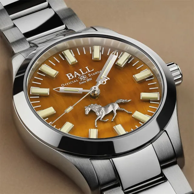 【BALL 波爾】B1_Engineer II系列 駿馬奔騰 馬年生肖紀念機械錶-40mm 禮物 送禮 推薦(NM9016C-S11-YTE)