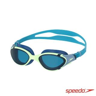 【SPEEDO】成人 運動泳鏡 Biofuse2.0 鈷藍/淡綠