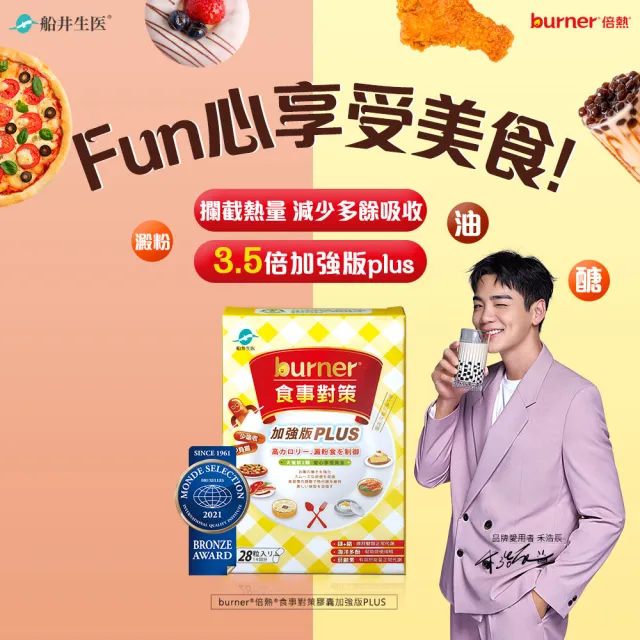 【funcare 船井生醫】倍熱 食事對策膠囊PLUS 10盒(共280顆 禾浩辰愛用推薦)