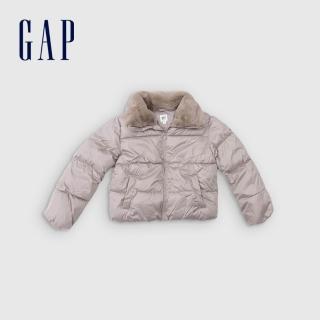 【GAP】女裝 翻領外套-淺灰色(845080)