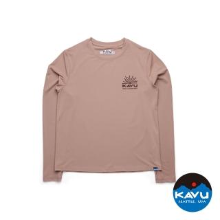 【KAVU】Sunlite Crew 防曬長袖排汗衣 女款 烤糖棕 #2266