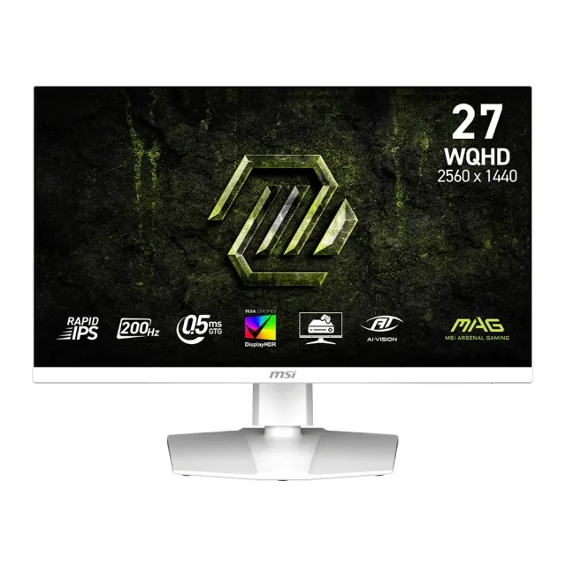 【MSI 微星】MAG 274QRFW E20 27型 IPS WQHD 200Hz 2K 電競螢幕(HDR400/Adaptive-Sync)