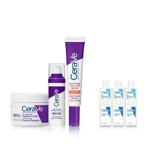 【CeraVe 適樂膚】極抗痕抗老全配組★極抗痕A醇緊緻修護精華+極抗痕多緊緻修護霜+極抗痕C10煥亮修護精華