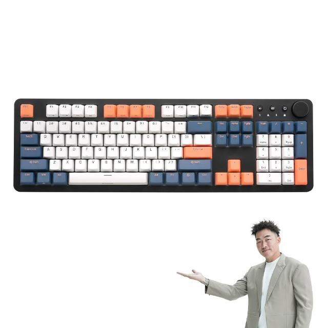 【i-Rocks】K73R PBT 夕陽海灣 無線機械式鍵盤-Cherry軸