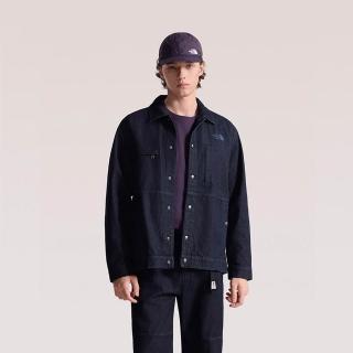 【The North Face】TNF 休閒 運動 可調節袖口丹寧外套 M DENIM JACKET - AP 男 深藍 (NF0A8FZNDG7)