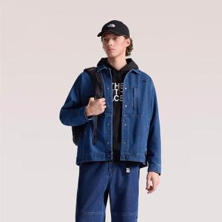 【The North Face】TNF 休閒 運動 可調節袖口丹寧外套 M DENIM JACKET - AP 男 藍 (NF0A8FZNDG4)