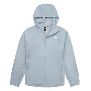 【The North Face】TNF 休閒 運動 防風連帽外套 W FLYWEIGHT BREEZE WIND JACKET - AP 女 灰(NF0A8G77FM2)