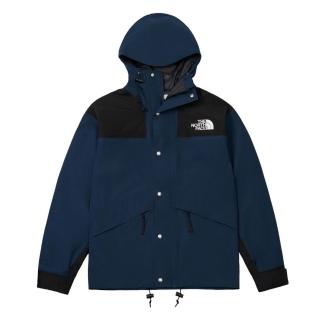 【The North Face】TNF 休閒 防水衝鋒衣 M RETRO 1986 FUTURELIGHT MOUNTAIN JACKET 男 黑藍(NF0A8AKJ92A)
