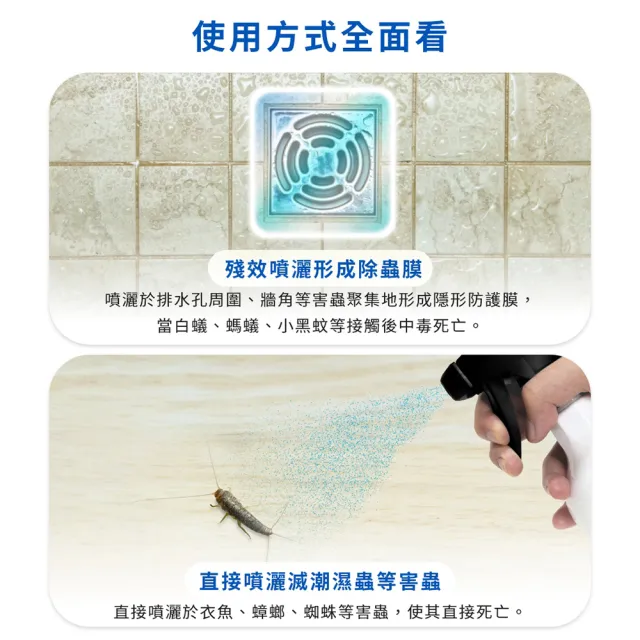 【福來朗】潮濕蟲噴霧 500ml (除蟲菊精｜衣魚｜鰹節蟲｜書蝨｜潮濕空間適用)