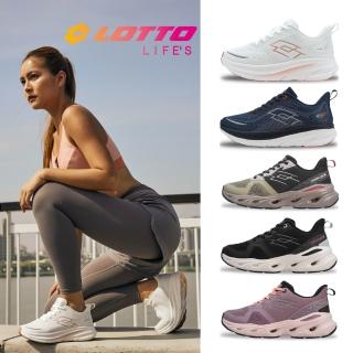 【LOTTO】男女鞋款 T600 MAX 輕賈卡緩震跑鞋/AIR FLOW 6 奔騰風動跑鞋(多款任選)