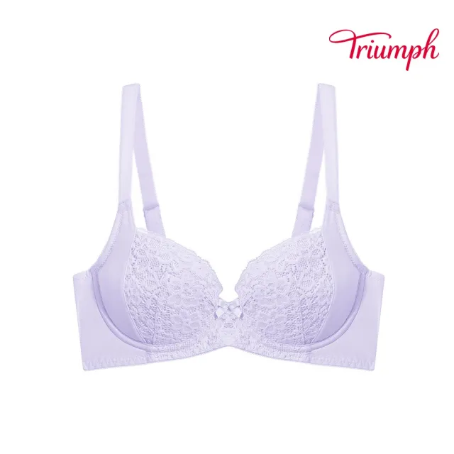 【Triumph 黛安芬】美型嚴選系列 包覆托高內衣(霧薰紫)