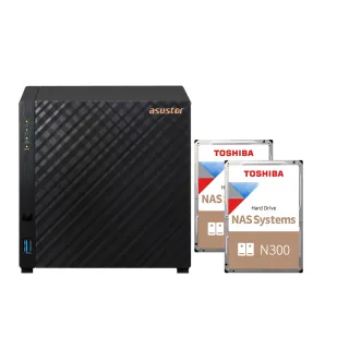 【ASUSTOR 華芸】搭東芝NAS 4TB x2★AS1204T 4Bay NAS 網路儲存伺服器