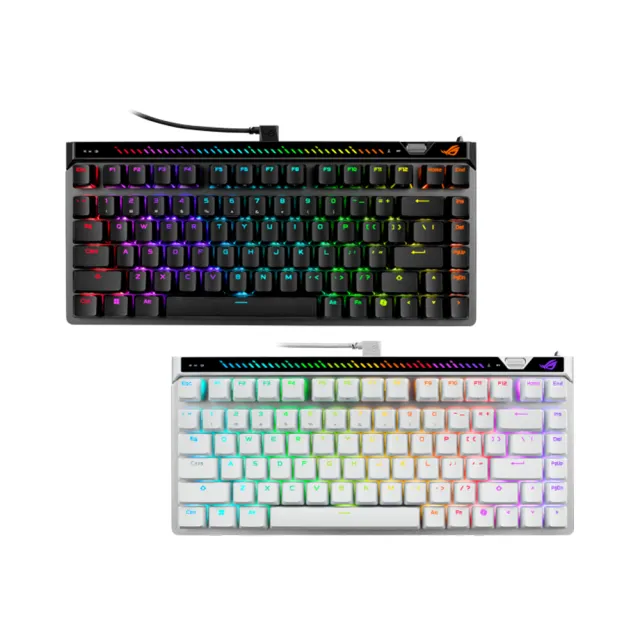 【ASUS 華碩】ROG Falchion Ace 75 HE 有線磁軸電競鍵盤 - 黑色(ROG HFX V2X 磁性軸)