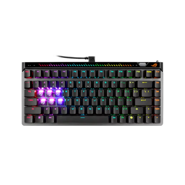 【ASUS 華碩】ROG Falchion Ace 75 HE 有線磁軸電競鍵盤 - 黑色(ROG HFX V2X 磁性軸)