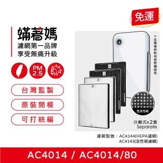 【蟎著媽】高效型濾網2套優惠組(適用 PHILIPS 飛利浦 AC4014/80 AC4014 空氣清淨機)