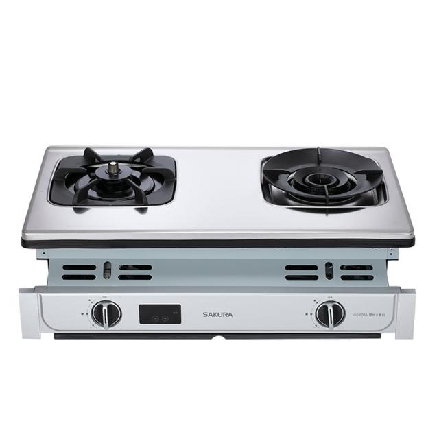 【SAKURA 櫻花】智動關雙炫火嵌入式安全爐(G6920A 原廠技師到府基本安裝)