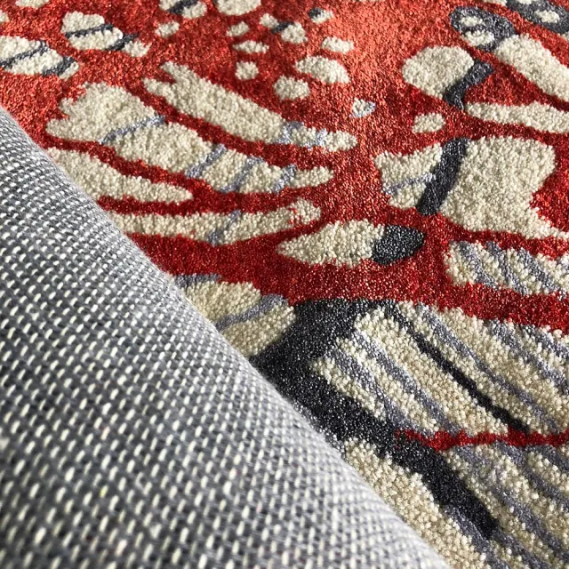 【SDL Home 山德力】〔現貨在台〕舞蝶紅羊毛地毯-200x290cm(生活美學)