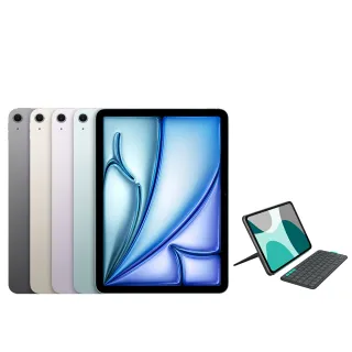 【Apple】2026 iPad Air M4晶片/11吋/WiFi/256G 平板電腦(FlipFolio 磁吸式鍵盤保護支架組)