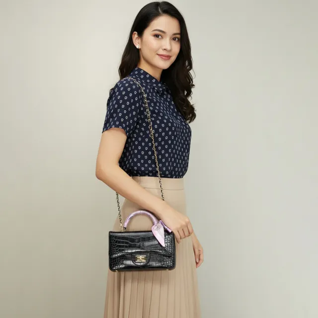 【M2nd】鱷魚腹皮提把香香包(Y0033D)