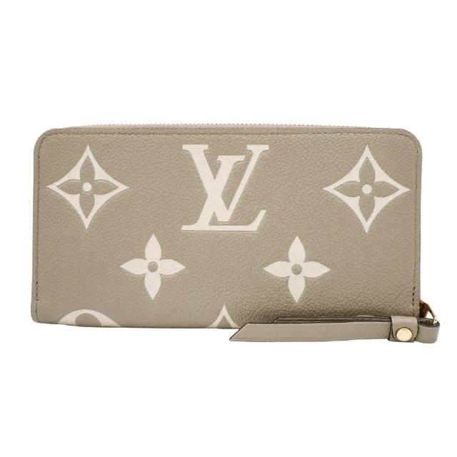 LV LOUIS VUITTON 路易威登 M69794 Monogram Empreinte 經典牛皮拉鍊長夾，採用高階灰色與白色系牛皮製成，擁有18個內袋設計，適合日常攜帶與儲物需求。商品附原廠防塵袋與包裝盒，產地為西班牙，為歐洲原裝正品，女性使用更為合適。