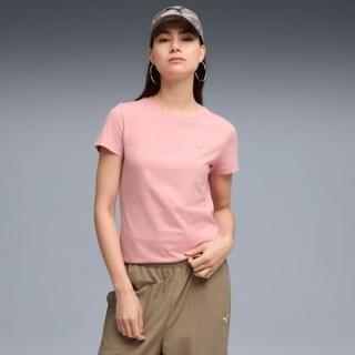 【PUMA】短袖上衣 女 歐規 ESS ELEVATED 粉 69185526