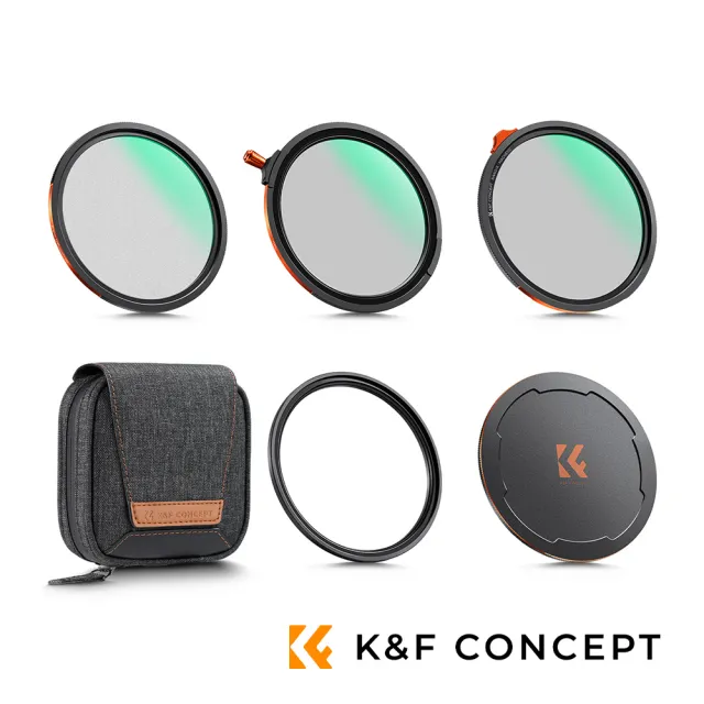 【K&F Concept】Nano-X磁吸式鏡頭濾鏡套組 CPL/ND2–32/黑柔焦 1/4 濾鏡 67mm (公司貨)