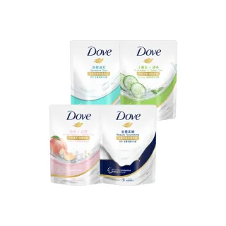 【Dove 多芬】滋養gofresh系列柔膚沐浴乳補充包580g(滋養柔嫩/舒敏溫和/清爽水嫩/桃悅水透)