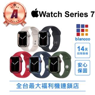 【Apple】A級福利品 Apple Watch Series 7 45公釐 GPS版 32GB(鋁金屬錶殼搭配運動型錶帶)