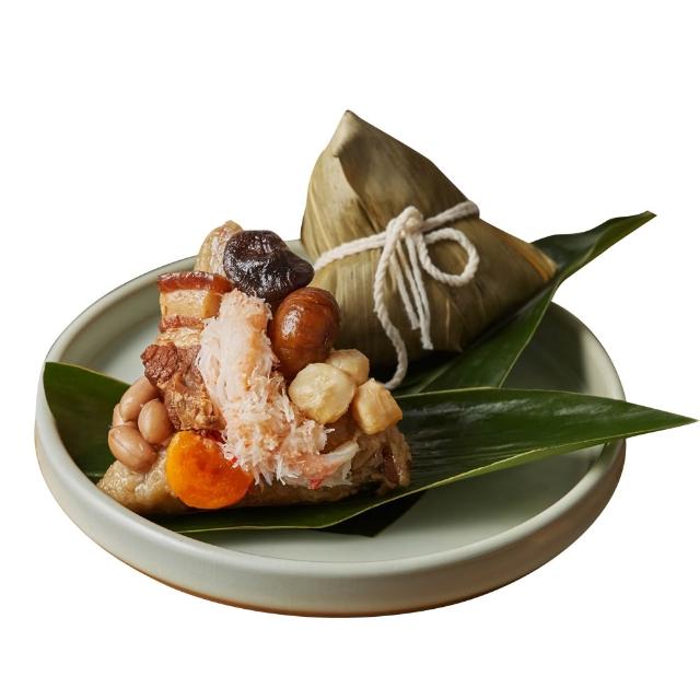 【錦霞樓】蟹肉干貝粽禮盒3入/2盒(180g*3顆/盒/2盒/端午節肉粽．賞星鮮嚴選)
