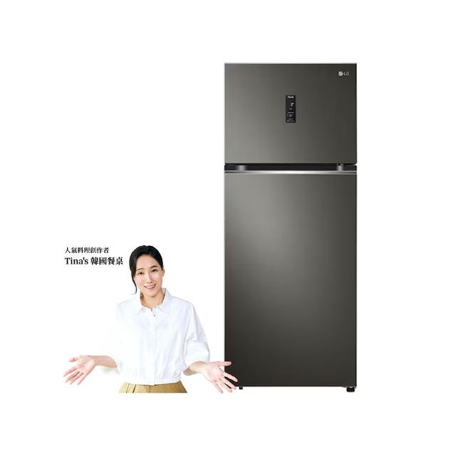 【LG 樂金】395公升智慧變頻右開雙門冰箱(GN-HL392BSN)
