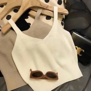 【Uicy】韓版舒適條紋針織背心 小可愛背心衣服女裝上衣 V330