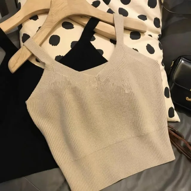【Uicy】韓版舒適條紋針織背心 小可愛背心衣服女裝上衣 V330