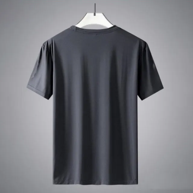 【Uicy】韓版冰絲速乾舒適寬鬆透氣短袖上衣 衣服男裝t恤短 T601