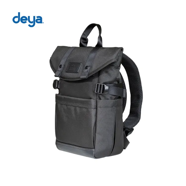 【deya】雙11 cross 小摺後背包 黑色︱輕量後背包 防潑水 適用於通勤族 單車族