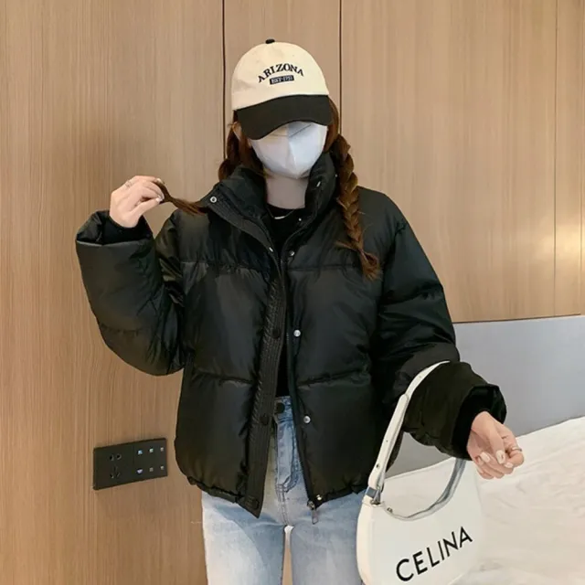 【Uicy】韓版免洗PU皮立領寬鬆短版外套 外套防曬外套女裝上 J364