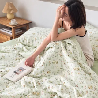 【DeKo】買1送1 60支100%奧地利天絲床包枕套組(單/雙/加 均一價)or 海島針織手工蠶絲涼被任選(150X210公分)