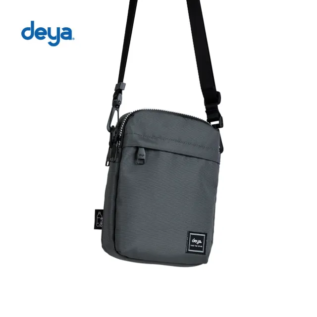 【deya】雙11 Pure double 機能抗菌方包 石墨灰︱防潑水 側背小包 謢照包 小廢包 出國小包