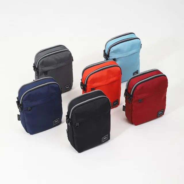 【deya】雙11 Pure double 機能抗菌方包 石墨灰︱防潑水 側背小包 謢照包 小廢包 出國小包