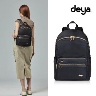 【deya】posh 輕盈時尚後背包 黑色︱電腦包 後背包 女後背包