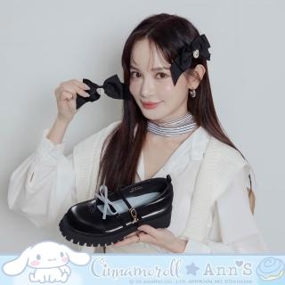 【Ann’S】Ann’S X Sanrio三麗鷗 大耳狗喜拿聯名 可拆蝴蝶結瑪莉珍樂福鞋4.5cm(黑)