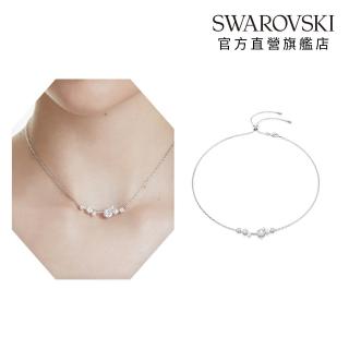 【SWAROVSKI 施華洛世奇】官方直營 Constella 項鏈 水晶珍珠 | 5705626