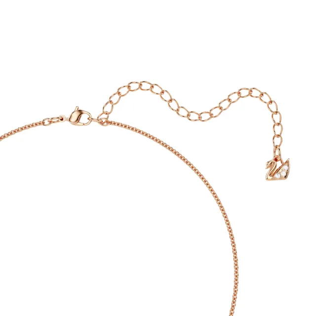 【SWAROVSKI 施華洛世奇】官方直營 Teddy 鏈墜  泰迪熊 粉紅色 鍍玫瑰金色 | 5642976