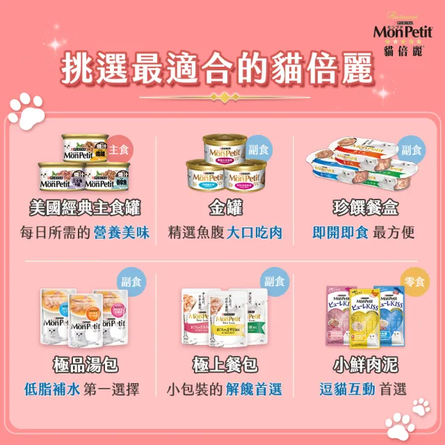 【MonPetit 貓倍麗】金罐 85gx24罐(貓副食 貓罐頭 貓濕糧)