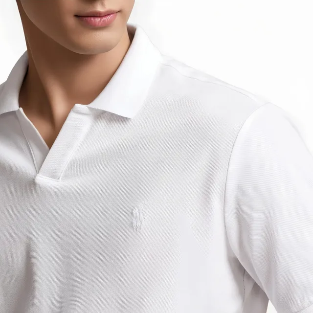 【RALPH LAUREN】RL POLO 經典V領小馬短袖Polo衫 上衣-多色選(平輸品/春夏舒適)