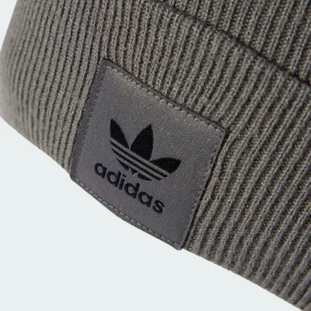 【adidas 愛迪達】Ac Cuff Knit 針織帽 米灰 反折 保暖 柔軟(IS4630)